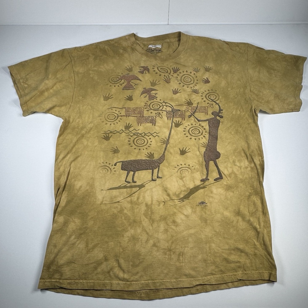The Mountain Sandra Cole Tie Dye Graphic T-Shirt XL Southwestern Ar